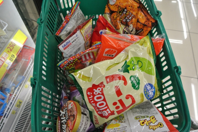 Ideal field trip? A Japanese supermarket. Here's our basket of snacks