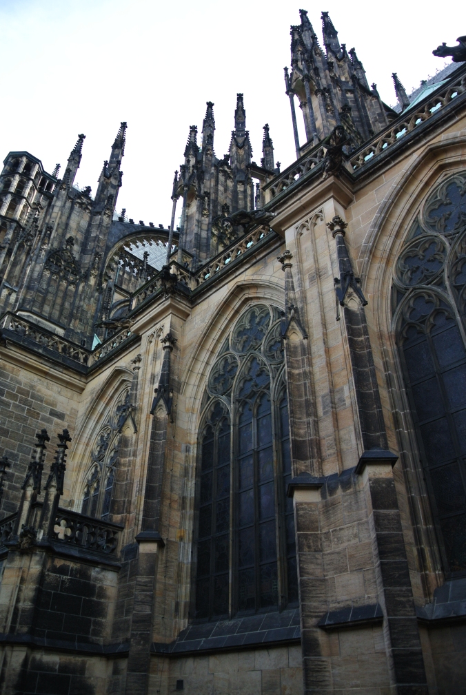 Gothic architecture of St Vitus Cathedral 